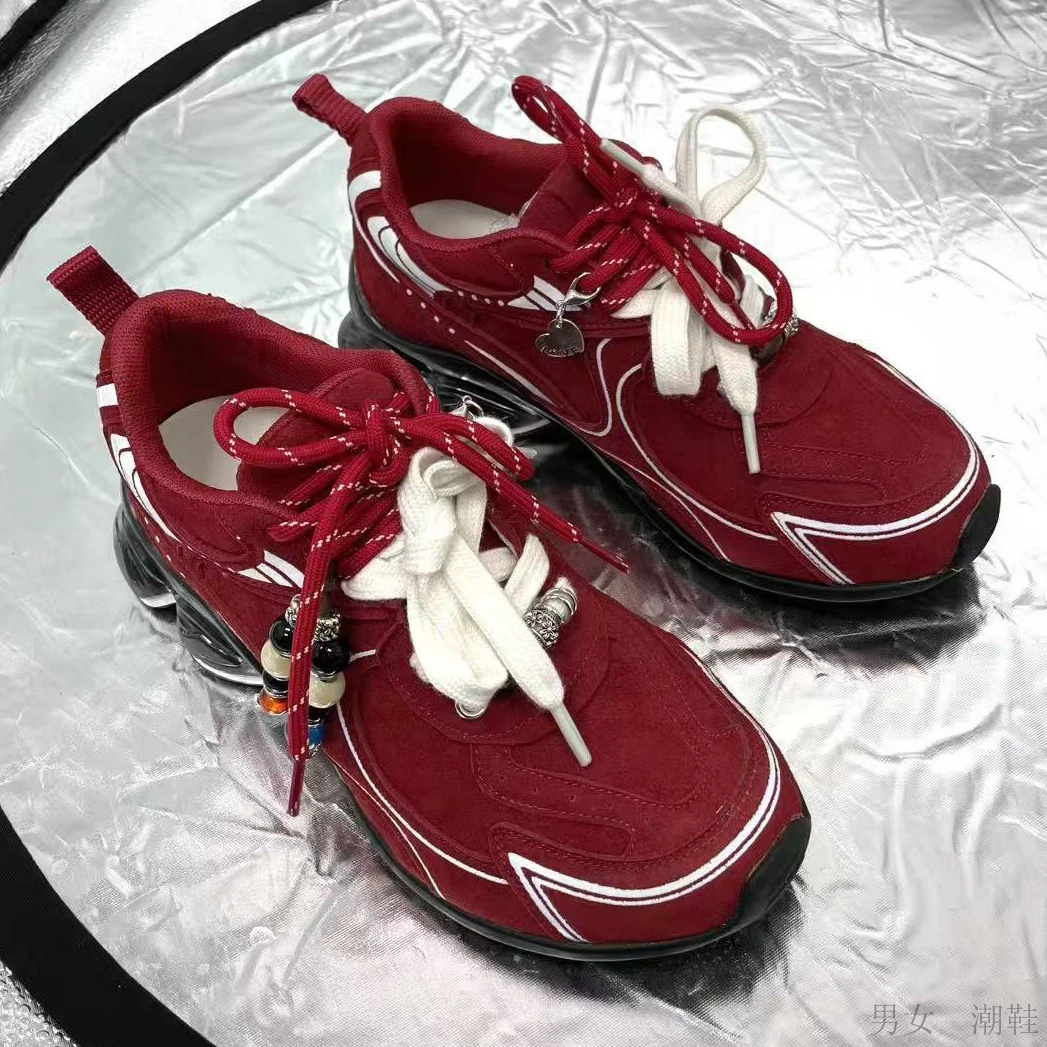 【GC陨铁肉桂】新款女款春秋季复古厚底增高休闲涡轮德训老爹鞋运动