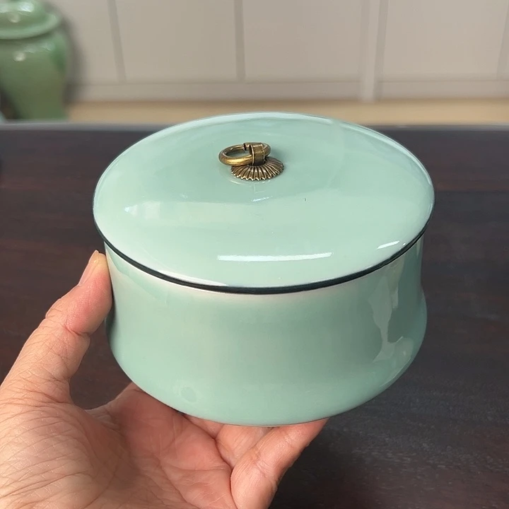 龙泉云间青瓷小米茶器