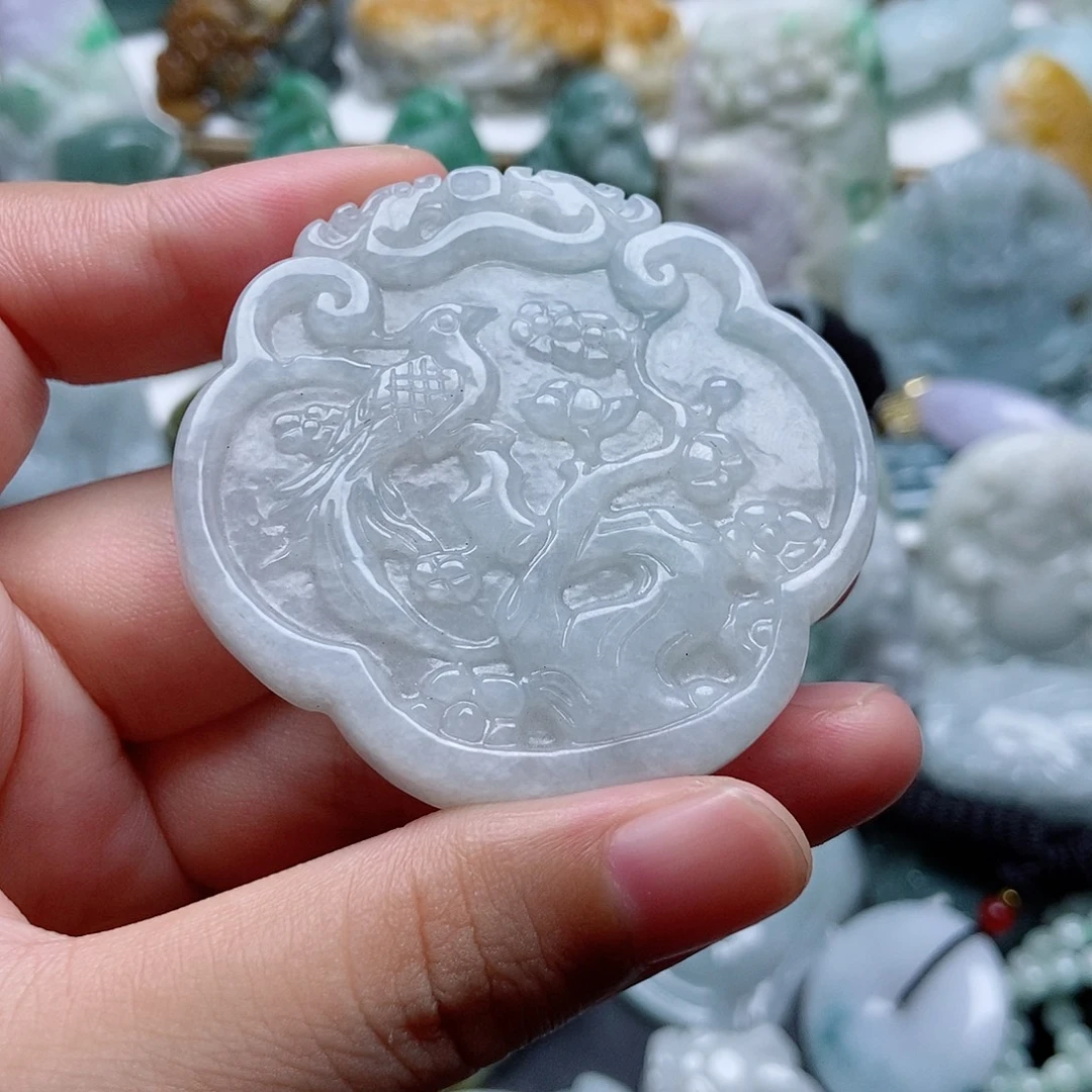 翡翠未镶嵌吊坠(不含链)1