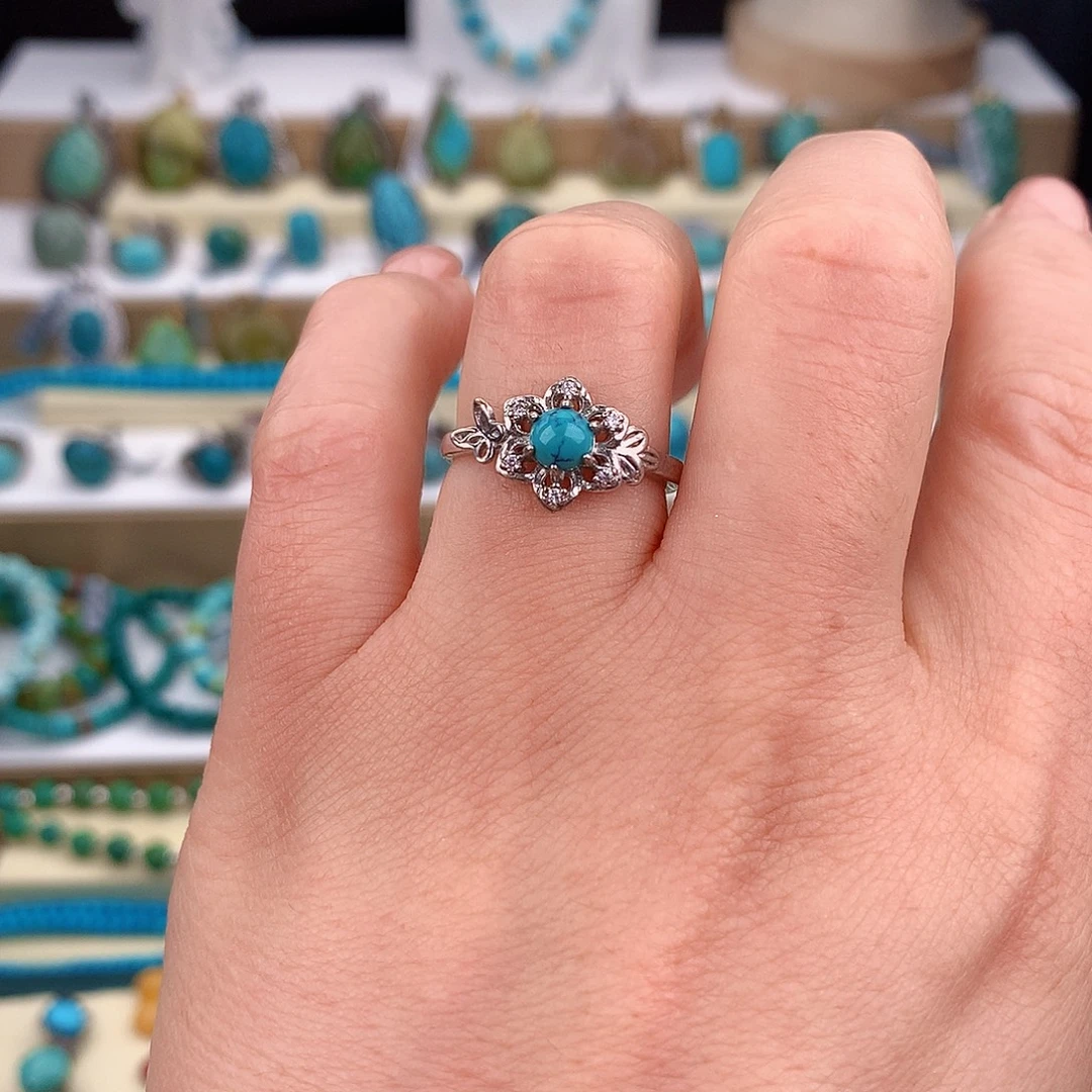 绿松石未镶嵌戒指