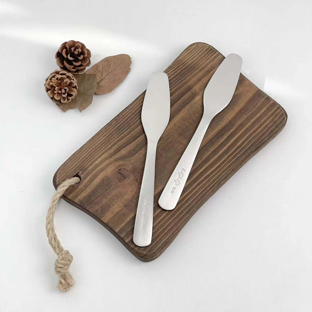 嘉点黄油刀不锈钢面包奶酪抹酱刀芝士刮刀涂花生酱吐司果酱牛油刀