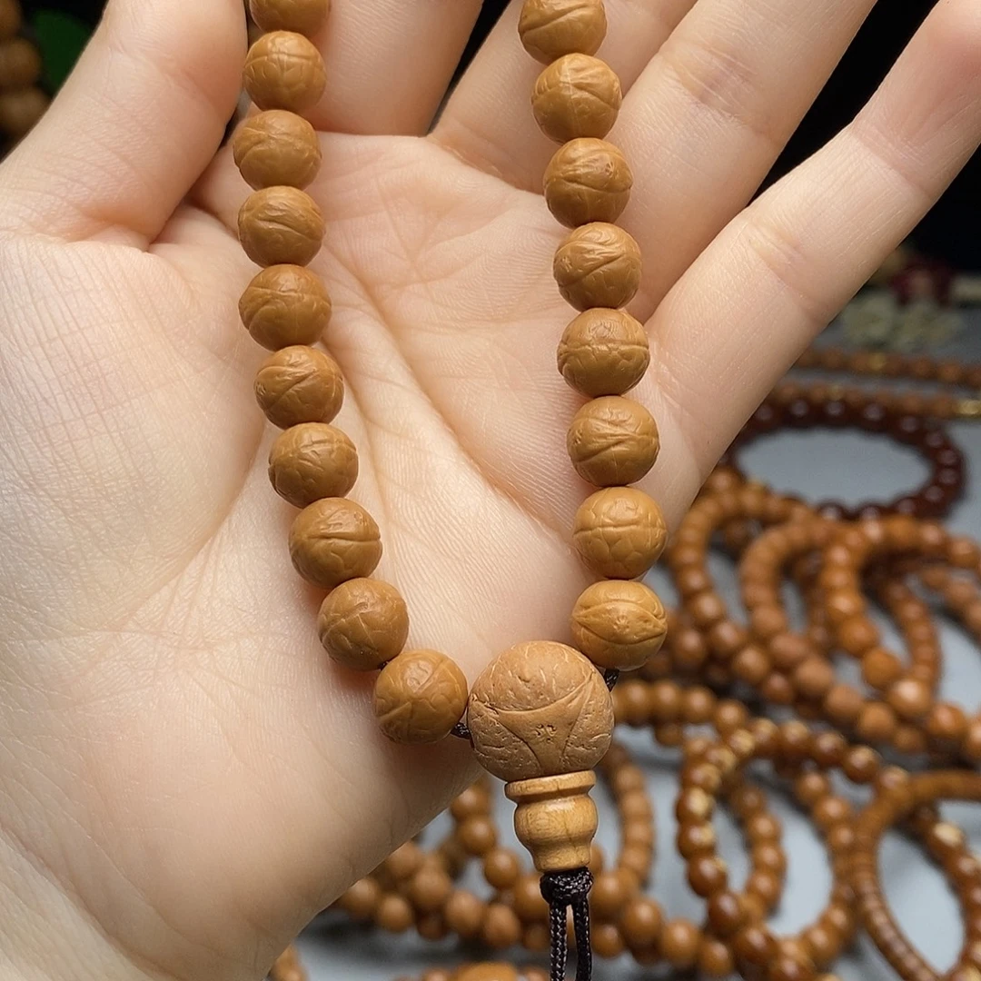 轻***福吊坠文玩核桃凤眼猴头