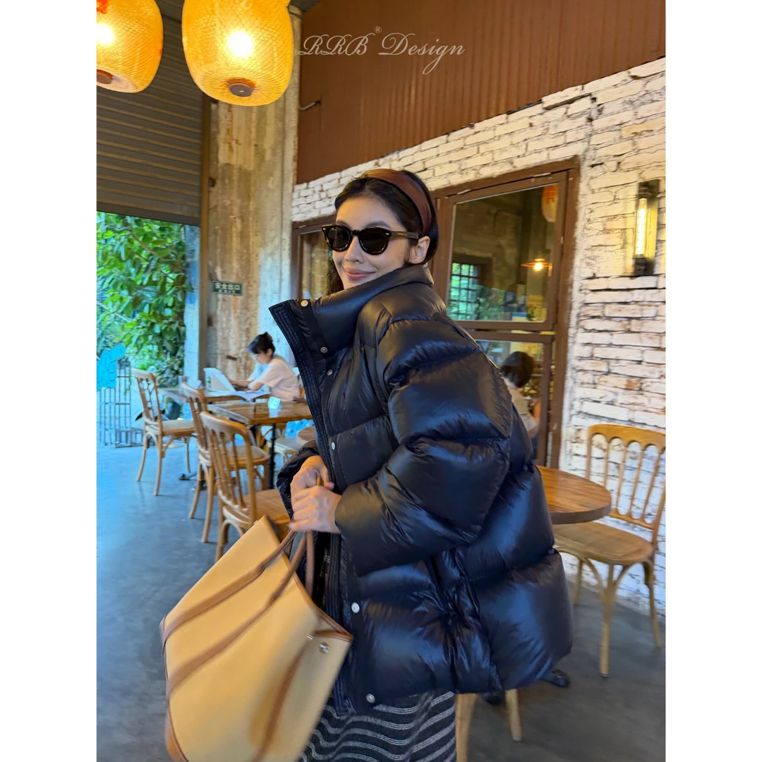 RRB Design 轻盈零压防风保暖无胆冰岛雁鸭绒立领羽绒服