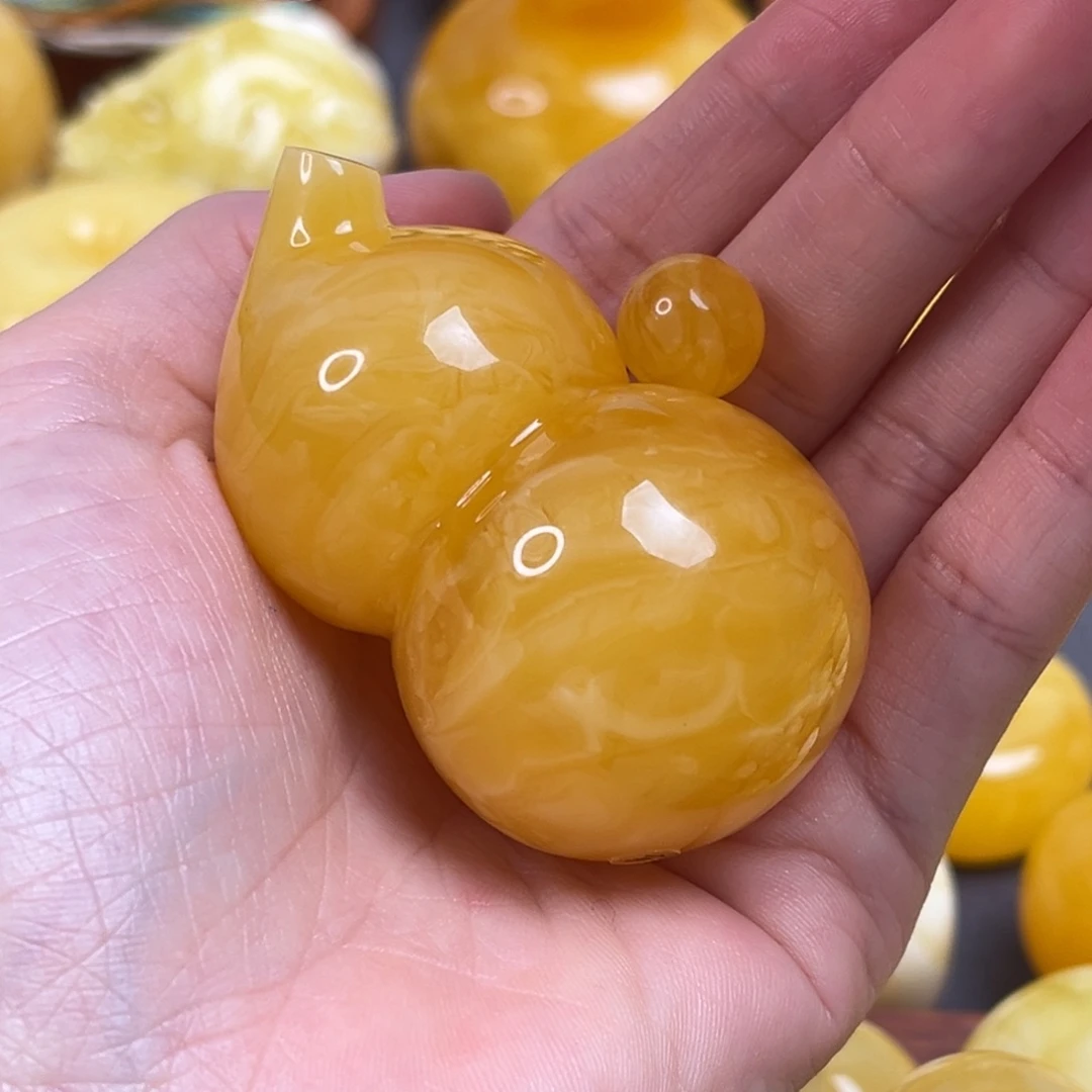 琥珀裸石未镶嵌嘟*噜葫芦