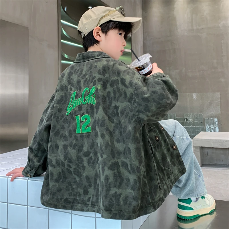 男童秋装外套2025新款中大童儿童夹克春秋款男孩秋季上衣洋帅气潮