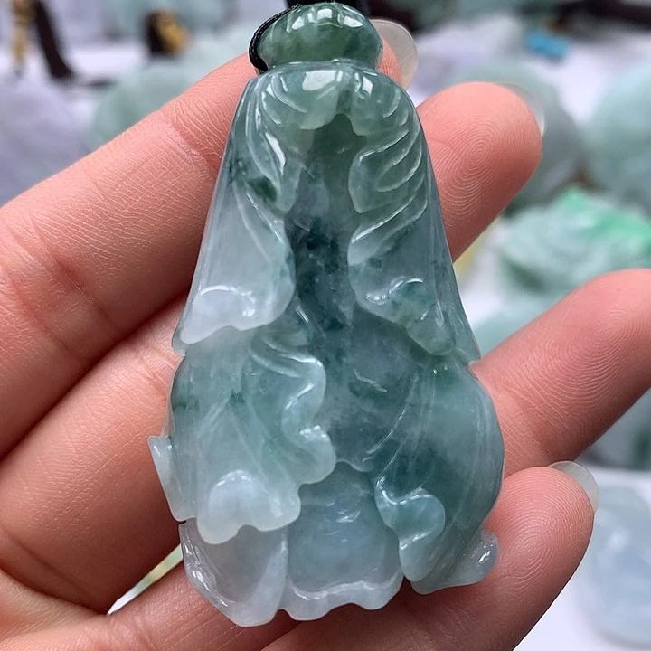 翡翠未镶嵌颈饰百财卡厚装16+