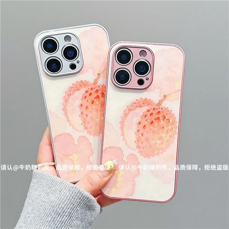 金属漆玻璃壳适用苹果16/iPhone/华为荣耀/OPPO/VIVO/小米/手机壳