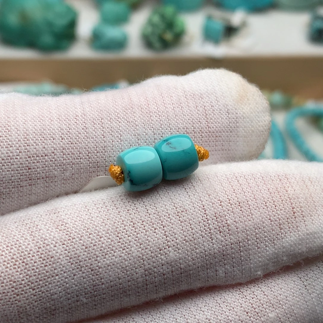 绿松石未镶嵌珠宝奇石7mm