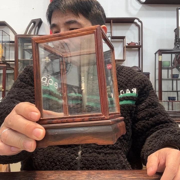 红酸枝木类红酸枝玻璃罩744