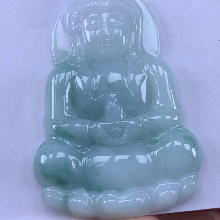 颈饰未镶嵌翡翠玉观音吊坠