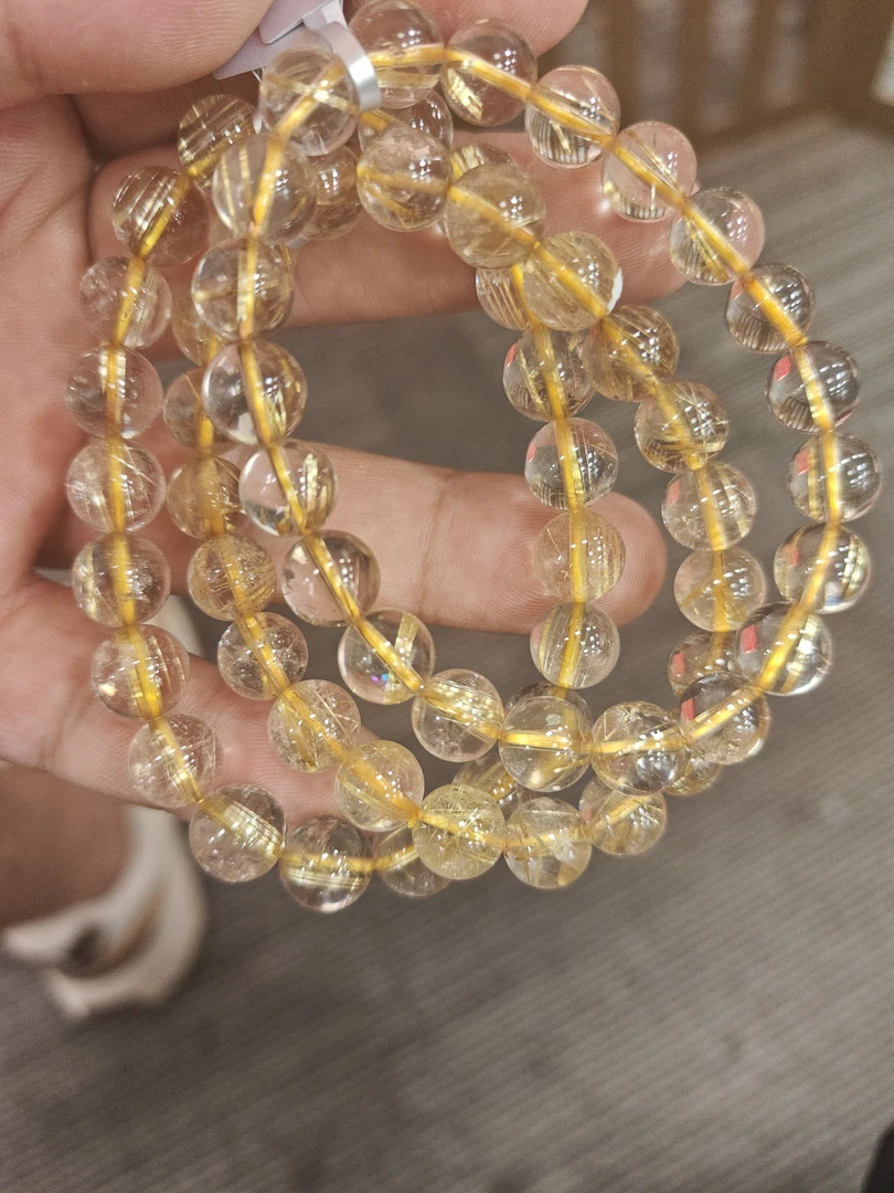 【书记甄选】天然金发晶单圈手链 多样性发一件 约9mm 1188BB