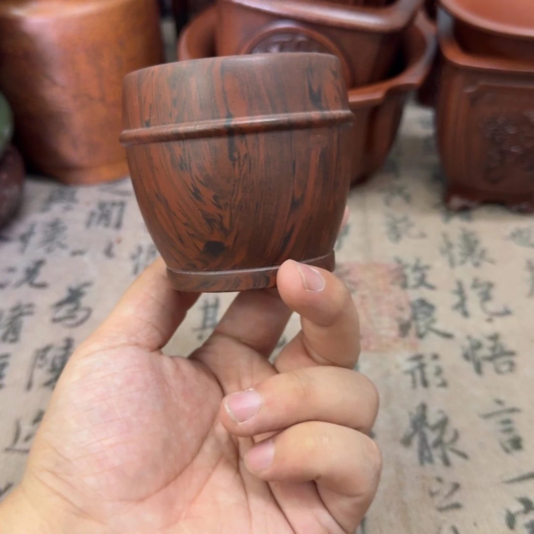 紫砂花盆6.5x6.5内经紫砂花盆的