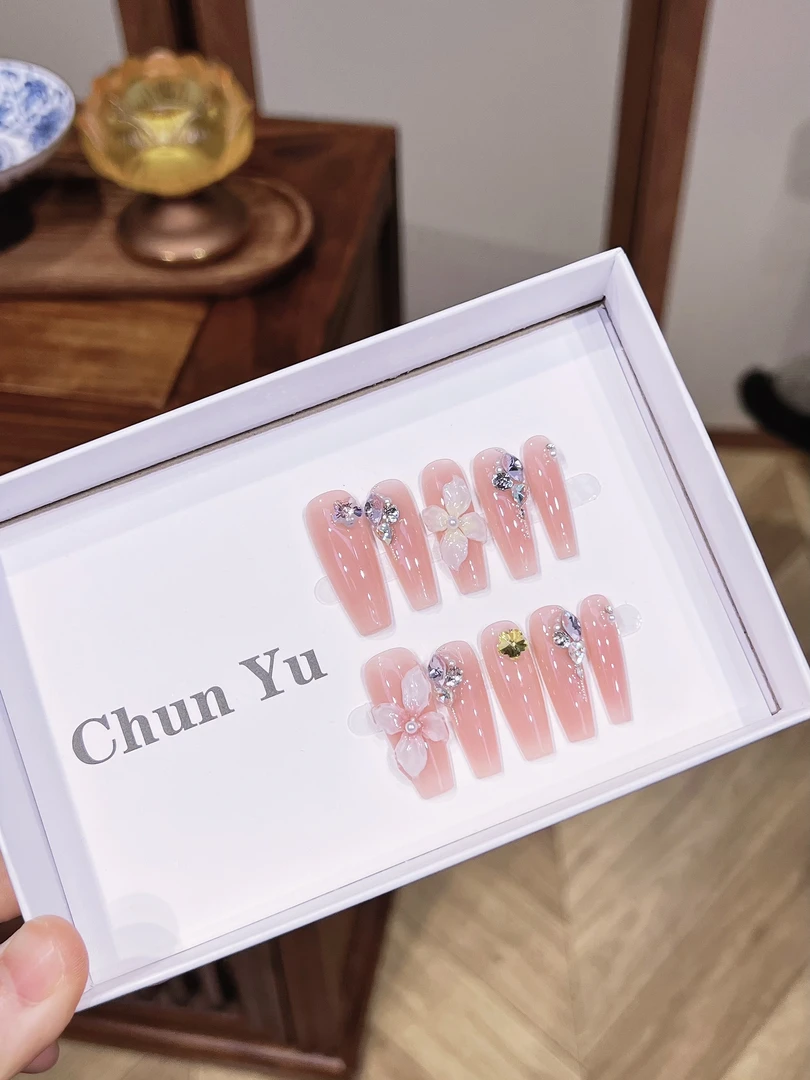 椿雨-【花间酒】 高定手工手绘穿戴甲