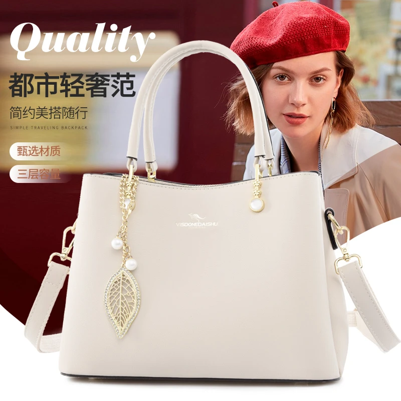 品牌专柜2025新款欧美女包中年女士包包手提包送老婆女友节日礼物