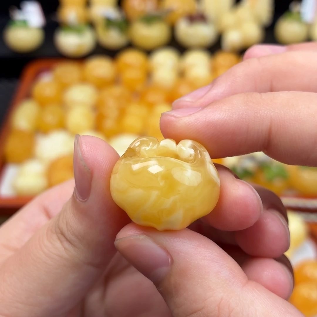蜜蜡未镶嵌毛衣链蜜蜡