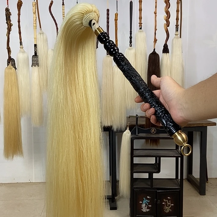 纯手工制作马尾拂尘