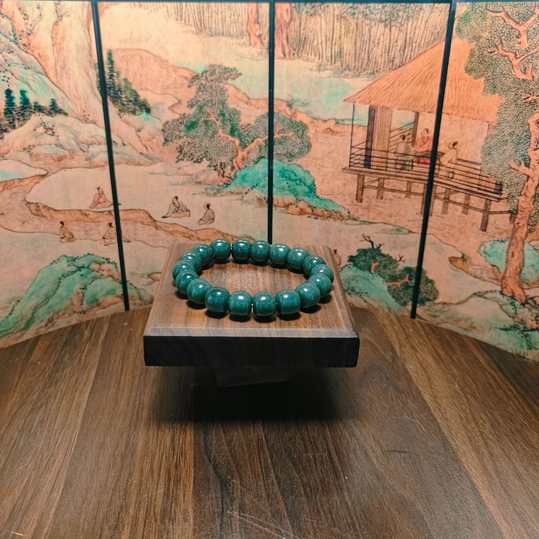 G和田玉桶珠手串（卡12）0939