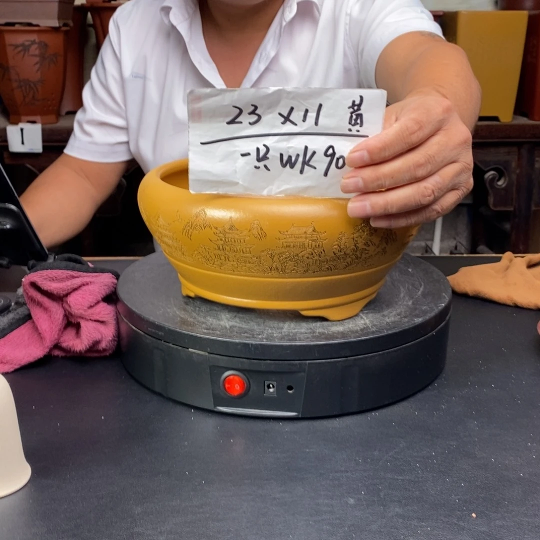 WK903 紫砂花盆货号一只