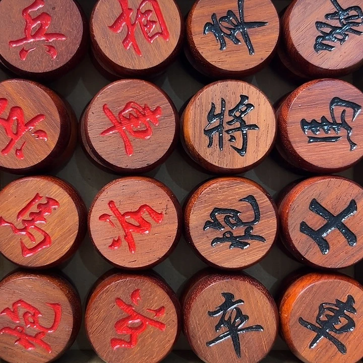木4.0红花梨 行楷红黑素面，纸盒装