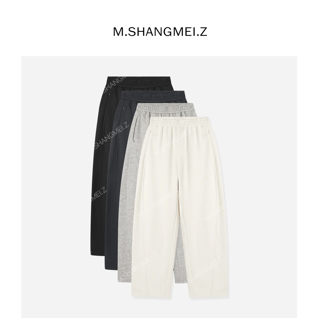 M.SHANGMEI.Z/沐熙【暴汗香蕉裤】美大哥针织羊毛松紧腰卫裤X093073