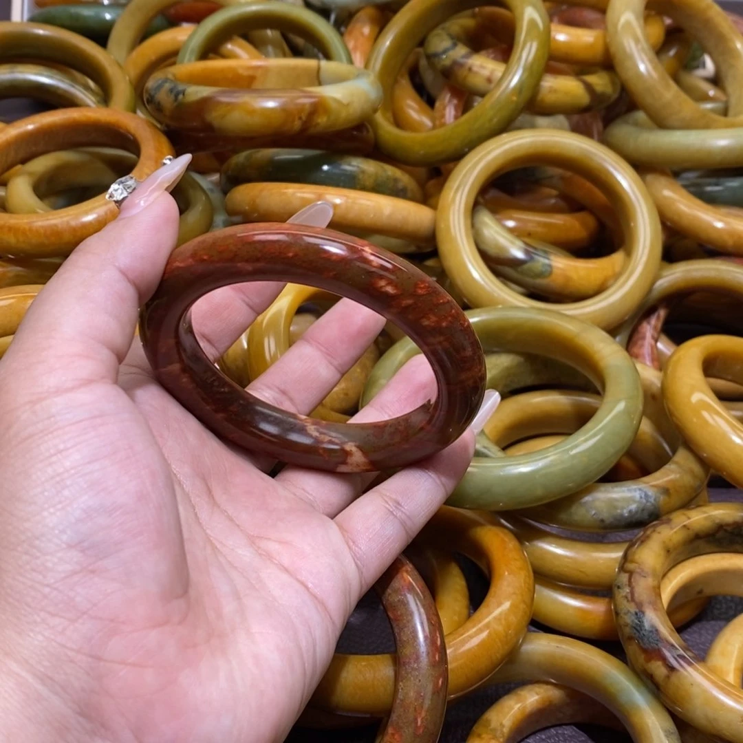 合金蛇纹石玉手镯