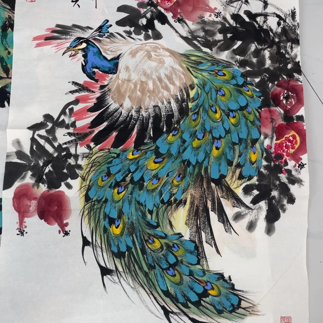国画王孝华老师绘画