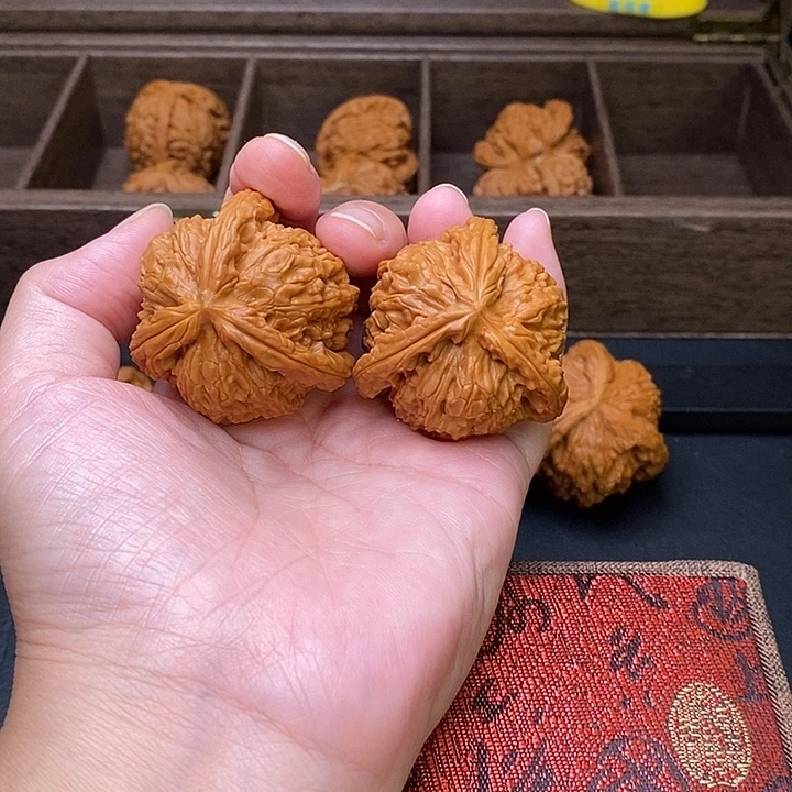 小***馆把件文玩核桃白奔