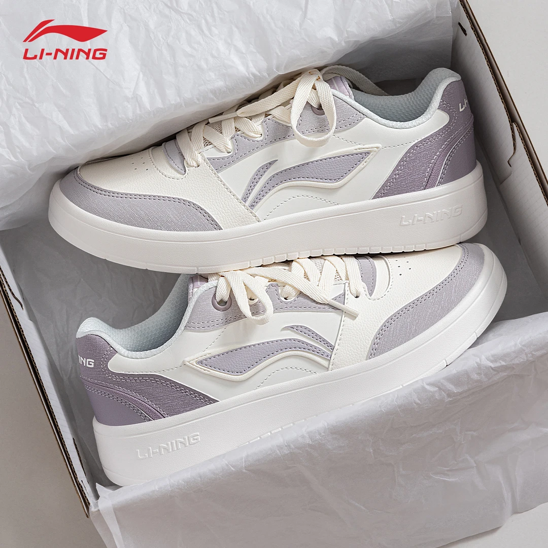 李宁元宝v3女鞋板鞋百搭透气轻便休闲鞋鞋子女款爆款2025新款正品