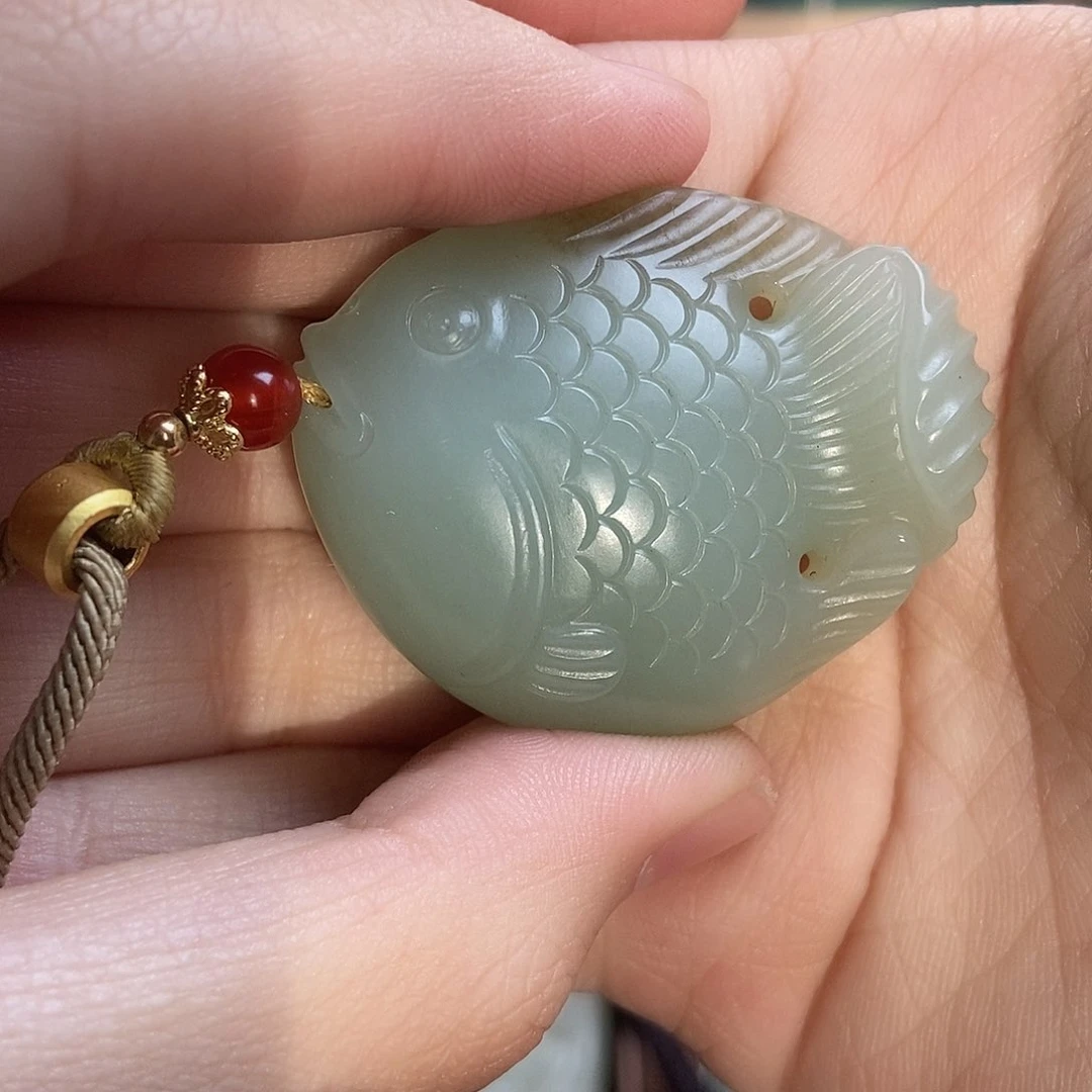 和田玉（糖玉）颈饰未镶嵌