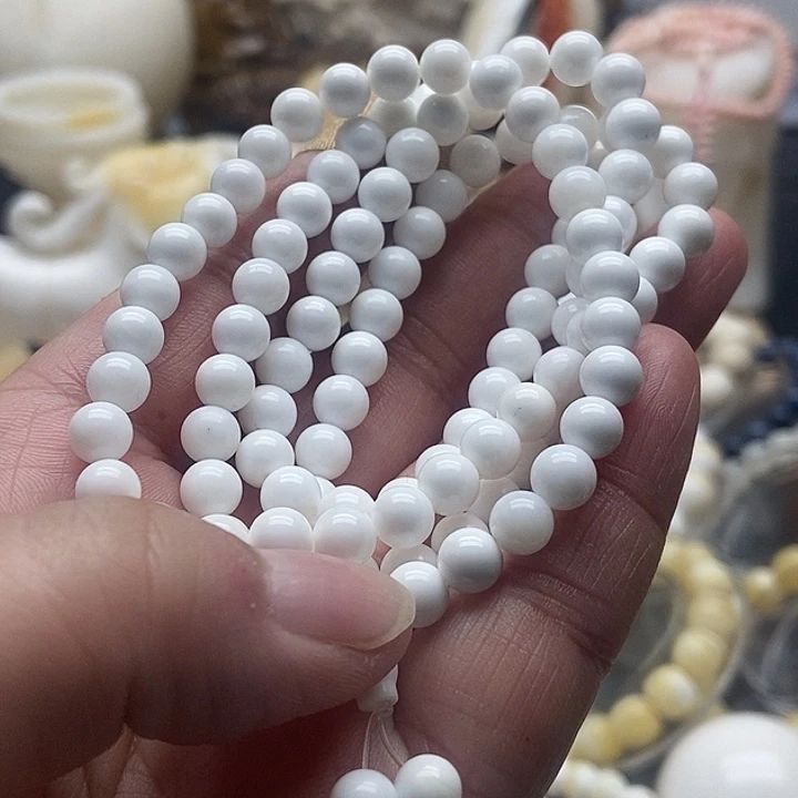 非金属贝壳全白通货0.6多圈