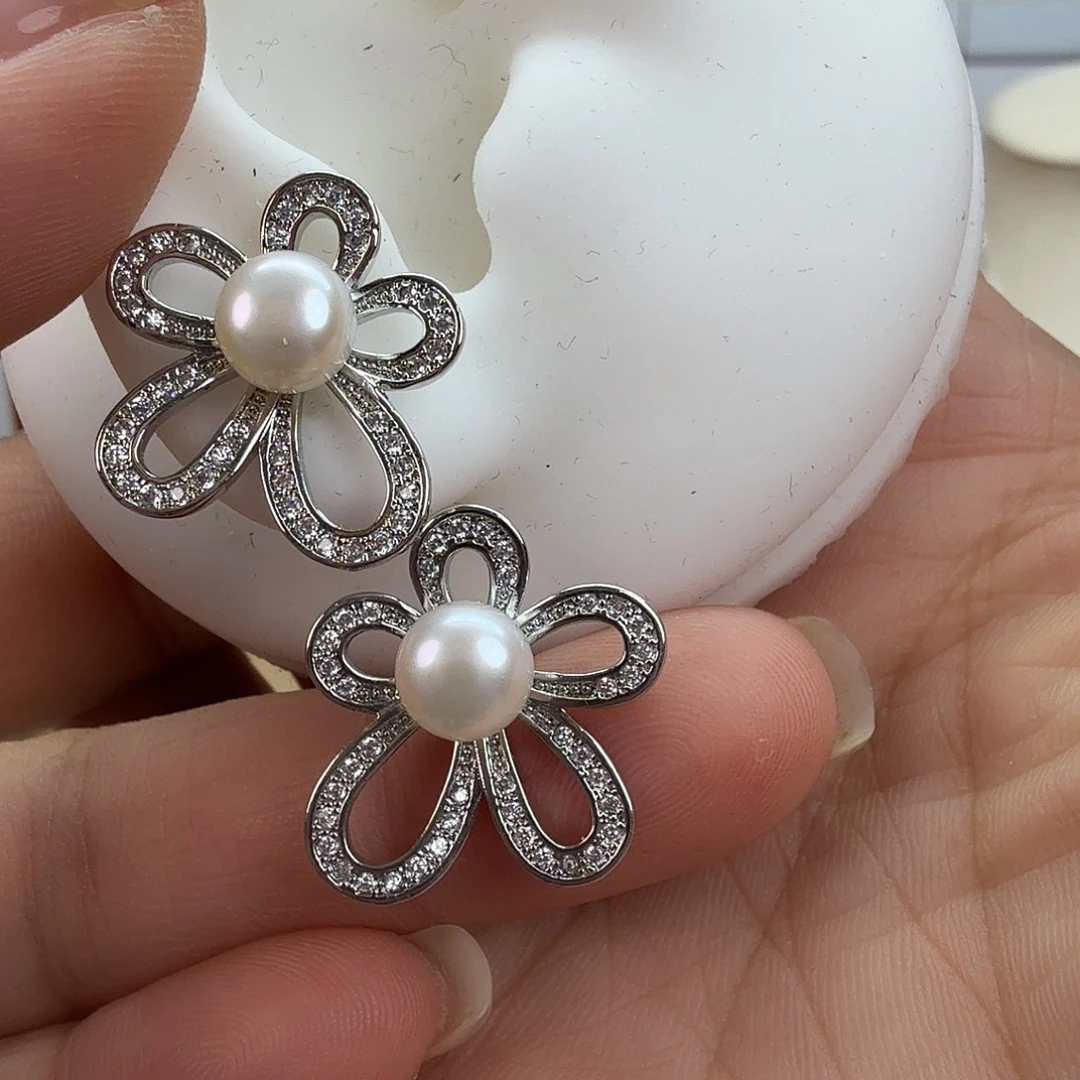 耳饰未镶嵌淡水珍珠