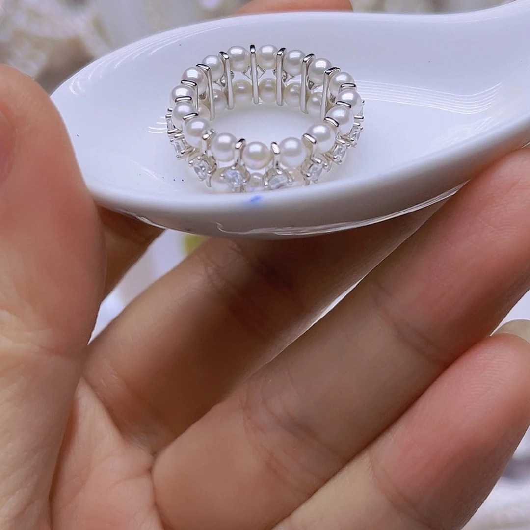 吊坠或者耳钉淡水珍珠未镶嵌