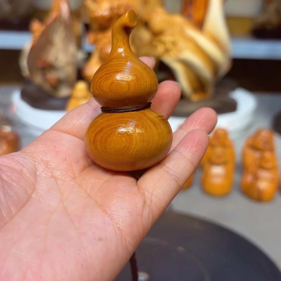 柏木（崖柏）太行崖柏葫芦摆件