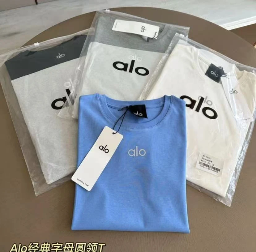 「Hellodone」夏款修身正肩圆领T恤女透气短袖休闲运动显瘦上衣潮