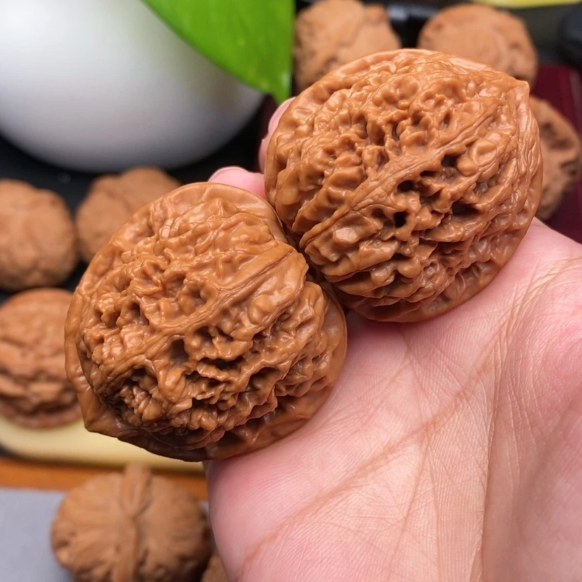 【闪购商品】文玩核桃把件凤凰台全品41.5