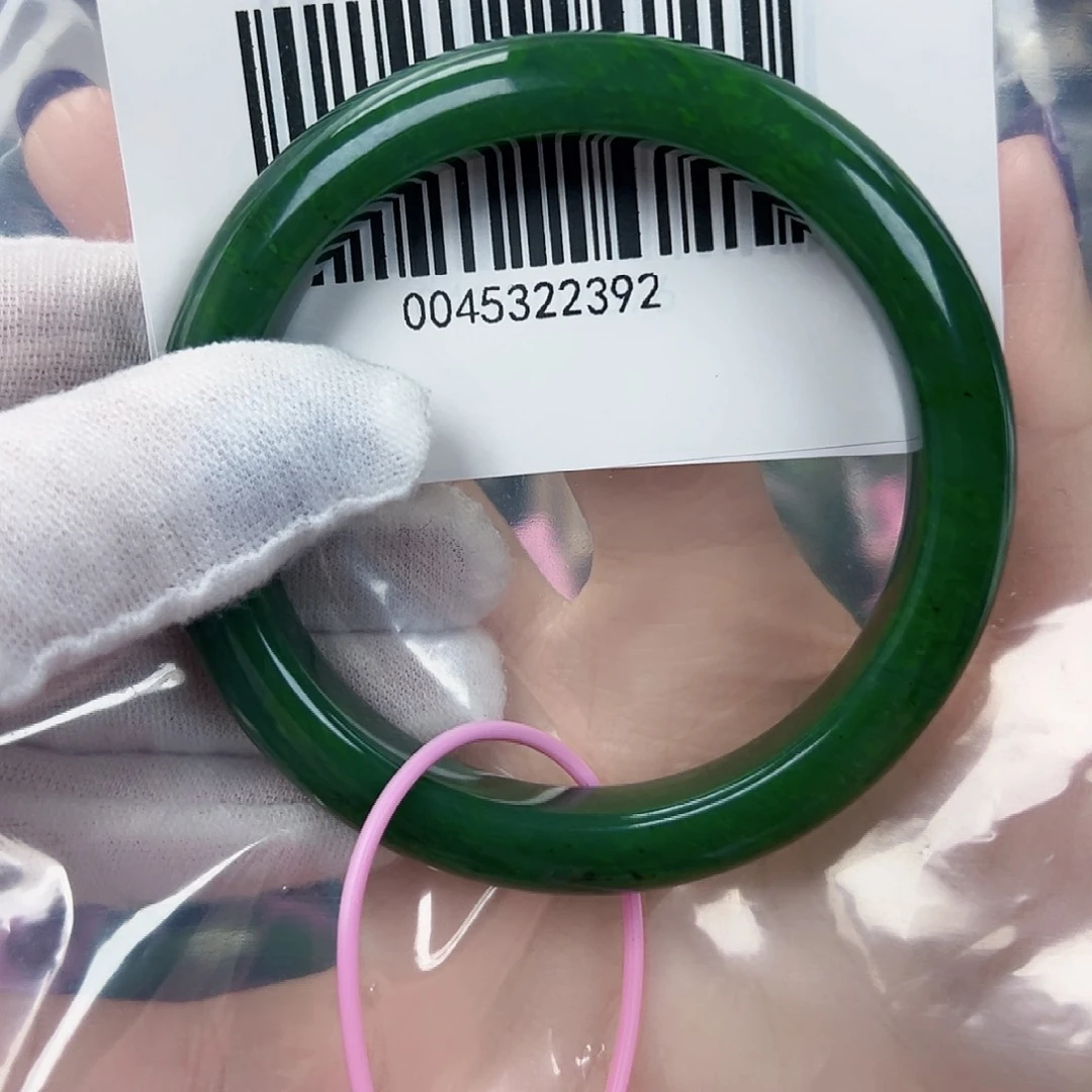 和田玉（碧玉）手镯未镶嵌60