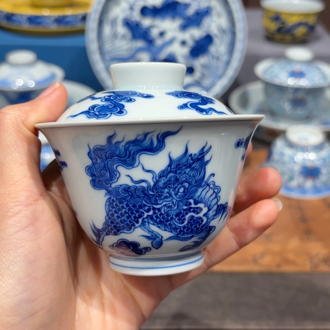 瓷片手工手绘陶瓷茶具