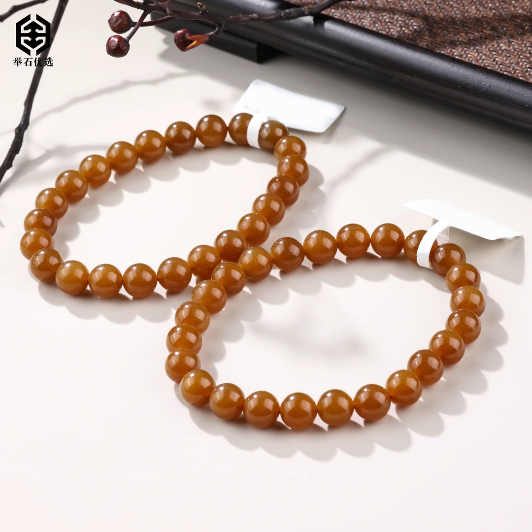 【举石优选】S0705-S101-15和田玉手串（一件/多样性发/约7mm+）E