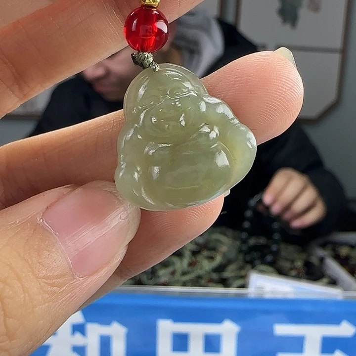 和田玉未镶嵌颈饰20mm