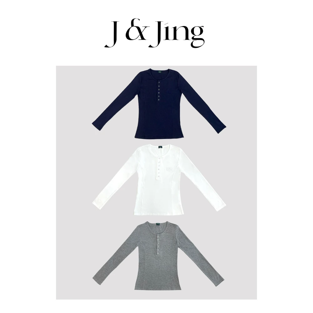 J&Jing-「韩模秘籍」-早秋新款！秋季亨利衫打底长袖237