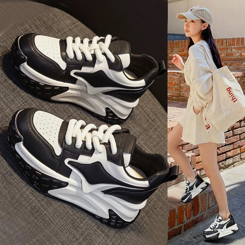 北极星 2024新款港风休闲百搭老爹鞋女时尚潮流休闲鞋699