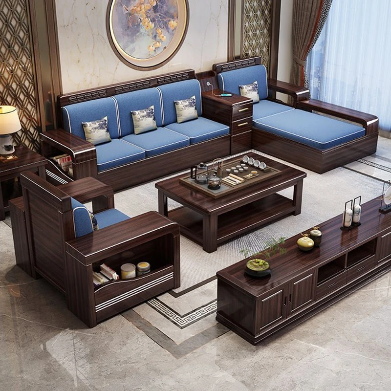 【1万人收藏】紫金檀木实木沙发组合客厅现代简约冬夏两用沙发中