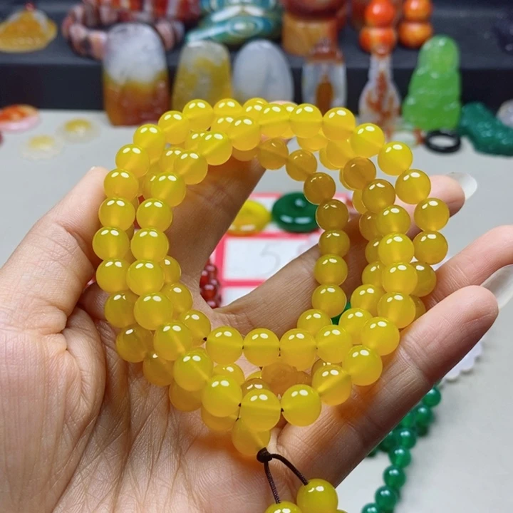 未镶嵌手链玛瑙/玉髓佛*