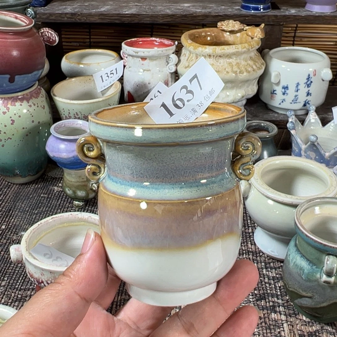 口5高8 手工花盆满30包邮