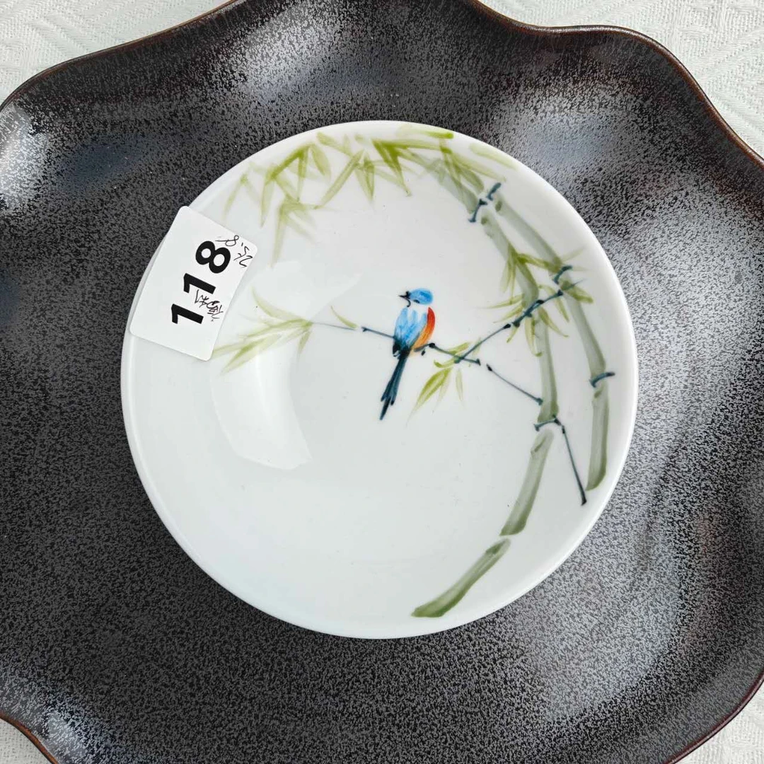 景德镇手绘釉中彩（食品级）陶瓷釉下彩小胖碗餐具家用118