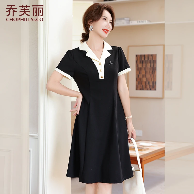 年轻妈妈气质夏装连衣裙修身显瘦2025新款中年女夏季时尚洋气裙子