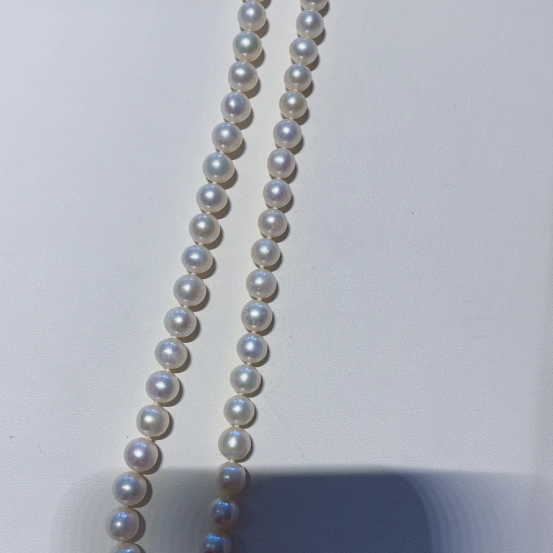 ʕ***玲颈饰淡水珍珠银S925镶嵌