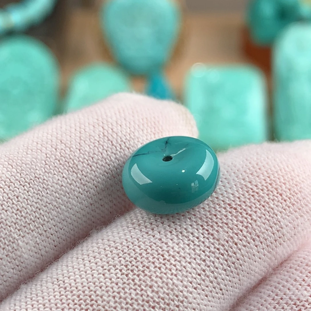 绿松石未镶嵌面包扣卡12.2