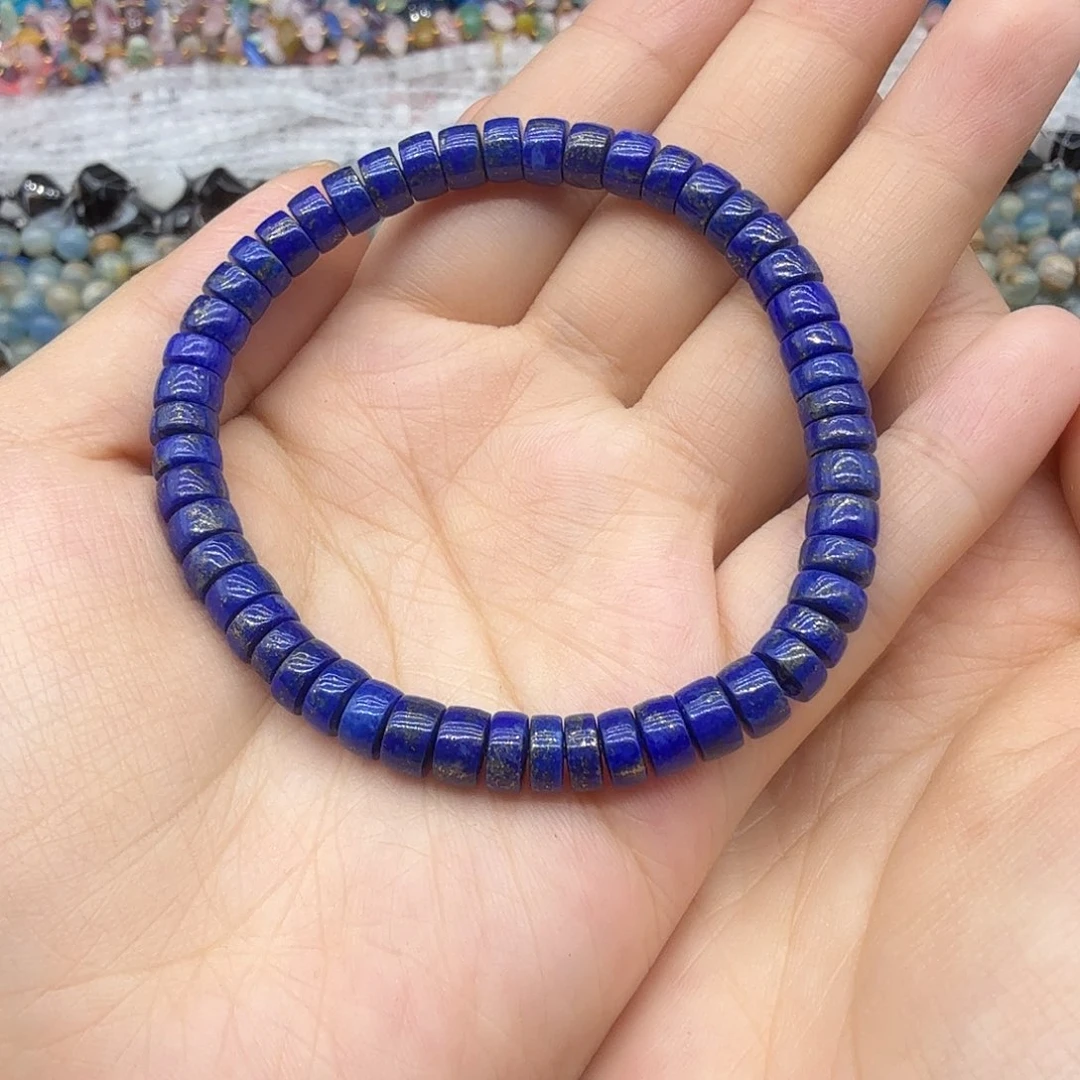 哈***哈未镶嵌水晶珠宝半成品6m青金隔片手链