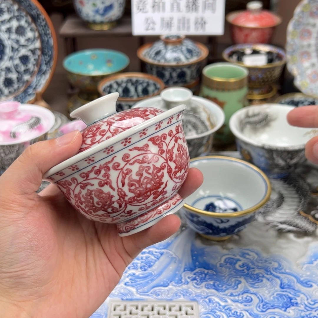 革***張瓷片景德镇手工手绘陶瓷
